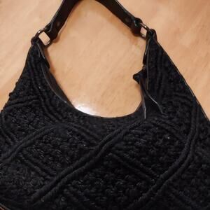 Anne Taylor crochet hobo bag